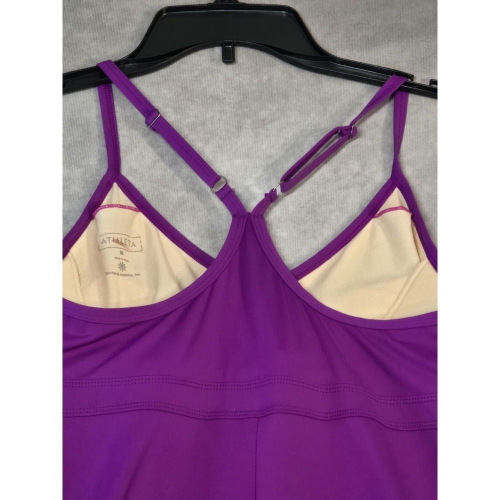Athleta Beach Womens Size Medium Swim Dress Purple Modest Built-in Bra Modest - Picture 6 of 13